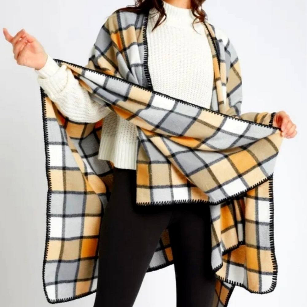 🏷️ Just COZY free size Robin Poncho Scarf